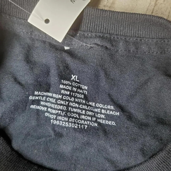 NWT Humor Men's Size XL "So Over It" Black Crewneck T-Shirt - Picture 10 of 12